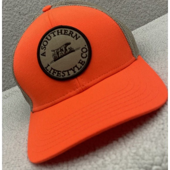 A Southern Lifestyle Co Other - A‎ Southern Lifestyle Co Trucker Hat Snapback Dog Orange Hi-Vis Safety Hunting